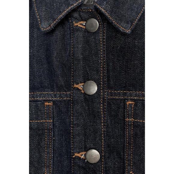 ZARA DENIM JACKET WITH POCKETS ZW COLLECTION - Picture 7 of 7